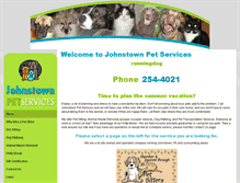 Tablet Screenshot of johnstownpetservices.com